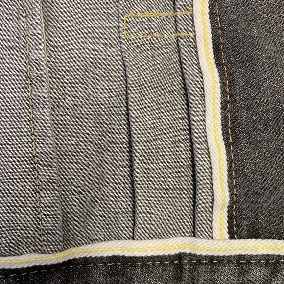 VISVIM Size L DMGD Black Wash Selvedge Denim Trucker Jacket - Picture 7 of 7